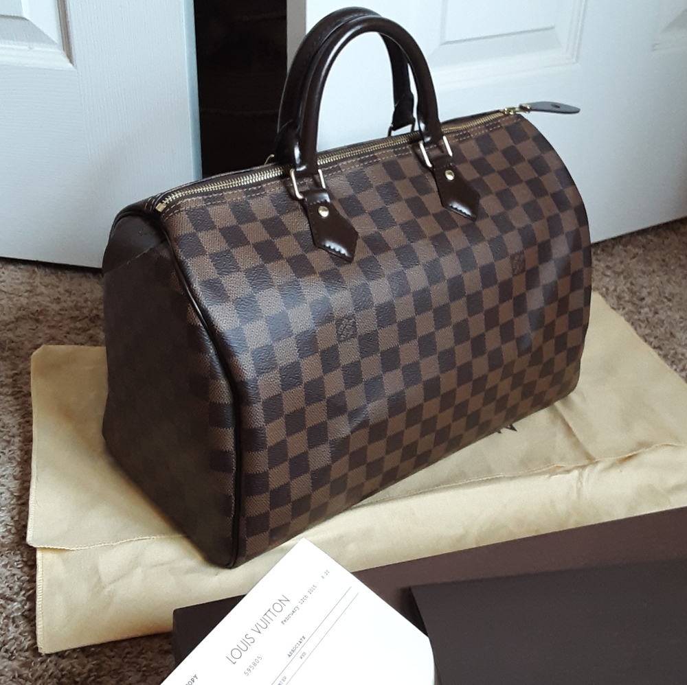 ❤TRADED❤ Louis Vuitton DE Speedy 35 - Picture 5 of 16